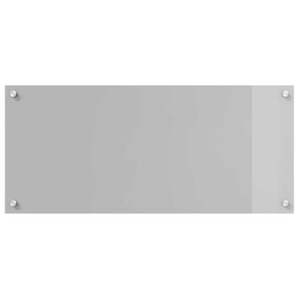 Keuken Spatscherm Lichtgrijs 90 x 40 cm gehard glas 2