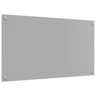 Keuken Spatscherm Lichtgrijs 90 x 50 cm gehard glas 4