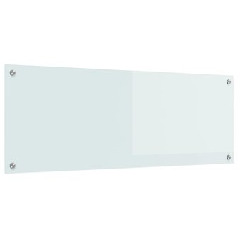 Keuken Spatscherm Wit 110 x 40 cm gehard glas 1