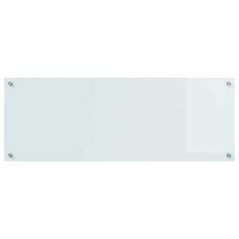 Keuken Spatscherm Wit 110 x 40 cm gehard glas 2