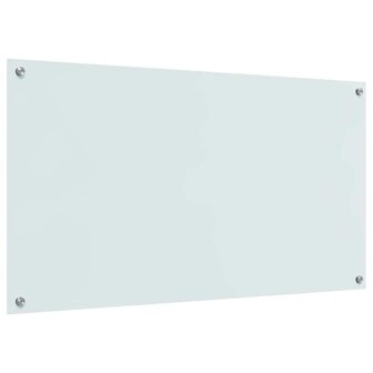 Keuken Spatscherm Wit 110 x 60 cm gehard glas 6