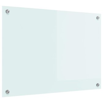 Keuken Achterwand Wit 70 x 50 cm gehard glas 2