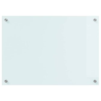 Keuken Achterwand Wit 70 x 50 cm gehard glas 4