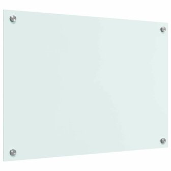 Keuken Achterwand Wit 70 x 50 cm gehard glas 6