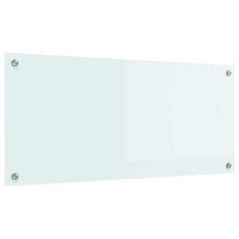 Keuken Achterwand Wit 90 x 40 cm gehard glas 2