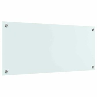 Keuken Achterwand Wit 90 x 40 cm gehard glas 6