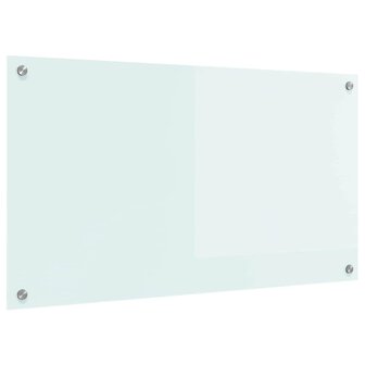 Keuken Achterwand Wit 90 x 50 cm gehard glas 2