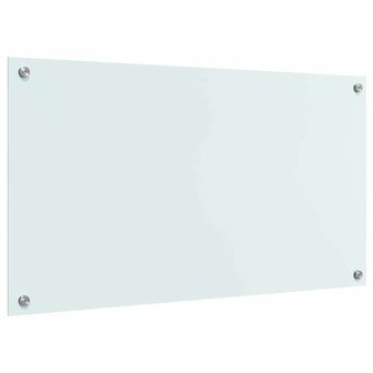 Keuken Achterwand Wit 90 x 50 cm gehard glas 6