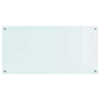 Keuken Achterwand Wit 100 x 50 cm gehard glas 4