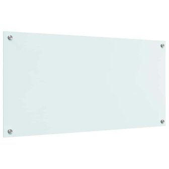 Keuken Achterwand Wit 100 x 50 cm gehard glas 6