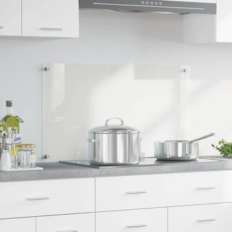 Keuken Achterwand Doorzichtig 90 x 50 cm gehard glas 1