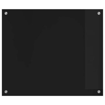 Keuken Achterwand Zwart 70 x 60 cm gehard glas 4
