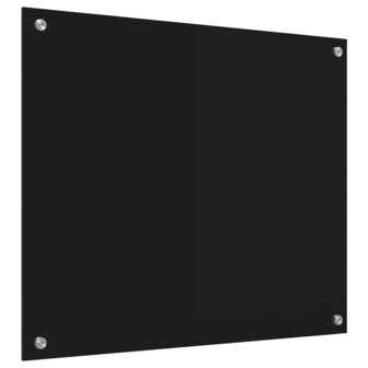 Keuken Achterwand Zwart 70 x 60 cm gehard glas 6
