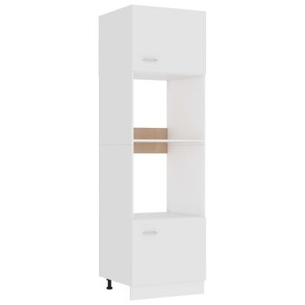 Magnetronkast Lyon 60x57x207 cm bewerkt hout wit 1