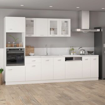 Magnetronkast Lyon 60x57x207 cm bewerkt hout wit 3