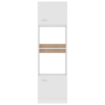 Magnetronkast Lyon 60x57x207 cm bewerkt hout wit 6