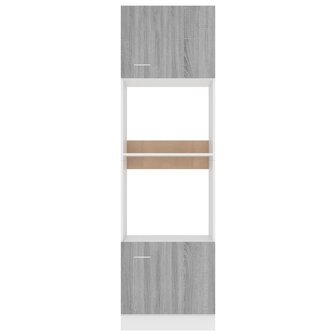 Magnetronkast Lyon 60x57x207 cm bewerkt hout grijs sonoma eiken 5