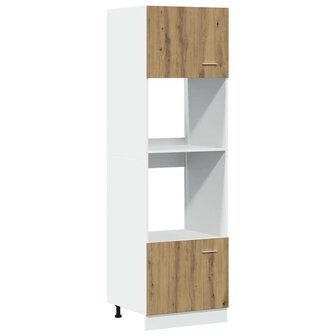Magnetronkast Lyon 60x57x207 cm bewerkt hout ambachtelijk eiken 2