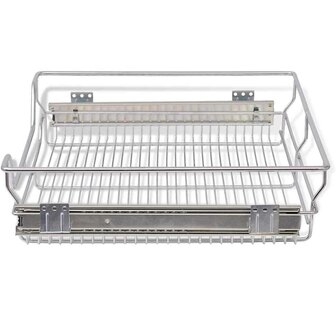 Draadmanden uittrekbaar 2 st 600 mm zilverkleurig 5