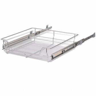 Draadmanden uittrekbaar 2 st 600 mm zilverkleurig 6