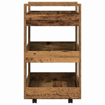 Keukentrolley Eikenhout 60 x 45 x 80 cm Bewerkt hout 6