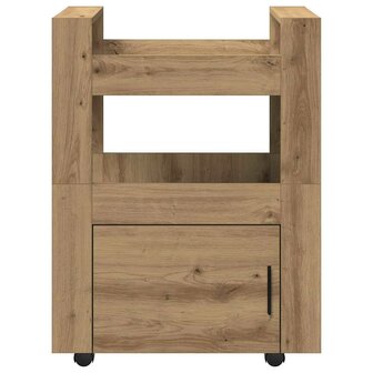 Keukentrolley artisanaal eikenkleurig 60 x 45 x 80 cm 6