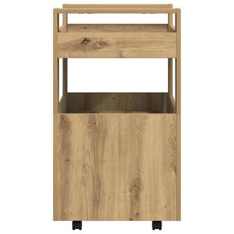 Keukentrolley artisanaal eikenkleurig 60 x 45 x 80 cm 7