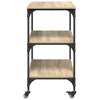 Keukentrolley Sonoma Eiken 60 x 41 x 76 cm Bewerkt hout 7