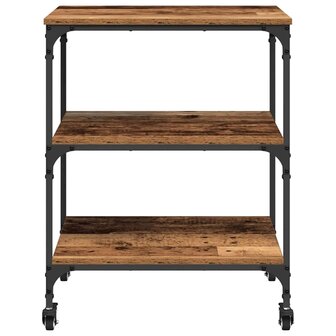 Keukentrolley Oud Hout 60 x 41 x 76 cm Bewerkt hout 6