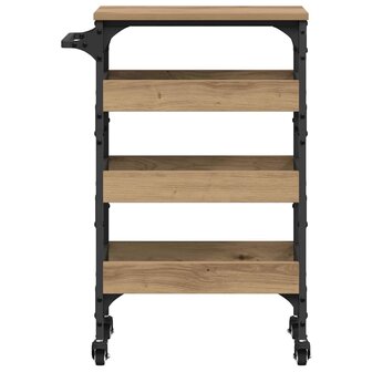 Keukentrolley Artisan Eiken 53 x 20 x 76 cm Bewerkt hout 6