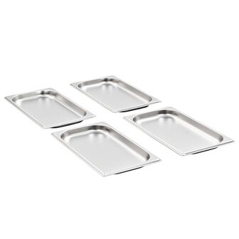Gastronormbakken 12 st GN 1/3 20 mm roestvrij staal 2