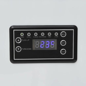 IJsblokjesmachine 45 kg/24 u zwart  8