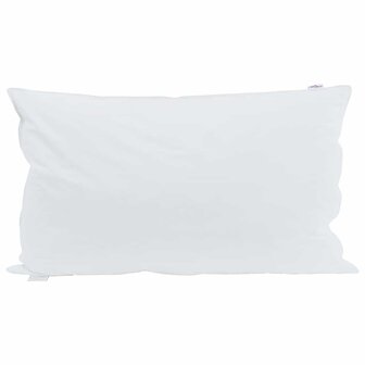 Hoofdkussen met kussen Wit 40 x 80 cm Veren 2
