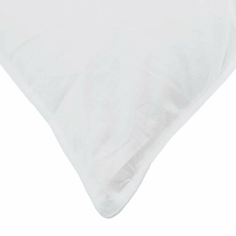 Hoofdkussen met kussen 2 pcs Wit 40 x 40 cm Veren 8