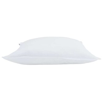 Hoofdkussen met kussen 2 pcs Wit 50 x 50 cm Veren 5