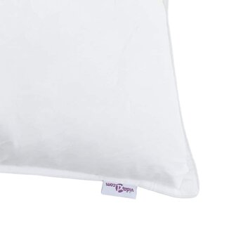 Hoofdkussen met kussen 2 pcs Wit 60 x 60 cm Veren 9