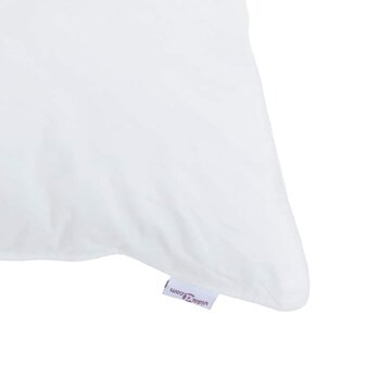 Hoofdkussen met kussen Wit 50 x 75 cm Katoen 8