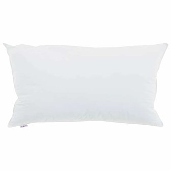 Hoofdkussen met kussen 2 pcs Wit 40 x 80 cm Katoen 2
