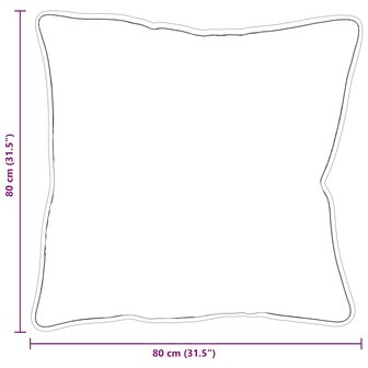 Hoofdkussen met kussen Wit 61 x 41 x 20 cm Polyester 9