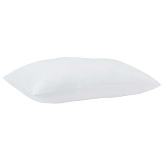 Hoofdkussen met kussen 2 pcs Wit 61 x 41 x 20 cm Polyester 3