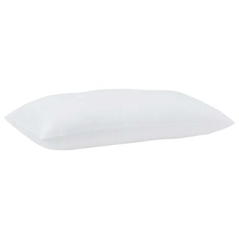 Hoofdkussen met kussen 2 pcs Wit 61 x 41 x 20 cm Polyester 3