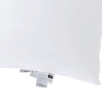 Hoofdkussen met kussen 2 pcs Wit 61 x 41 x 20 cm Polyester 9