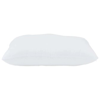 Hoofdkussen met kussen 2 pcs Wit 61 x 41 x 20 cm Polyester 5