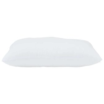 Hoofdkussen met kussen 2 pcs Wit 61 x 41 x 20 cm Polyester 5