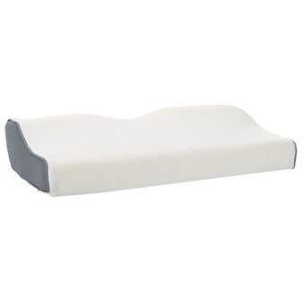Hoofdkussen met kussen Wit 60 x 34 x 11 cm Polyester 3