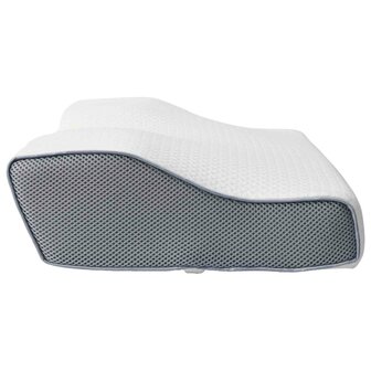Hoofdkussen met kussen Wit 60 x 34 x 11 cm Polyester 6