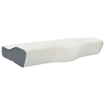 Hoofdkussen met kussen Wit 60 x 34 x 11 cm Polyester 7