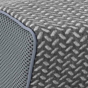Hoofdkussen met kussen Grijs 60 x 34 x 11 cm Polyester 8