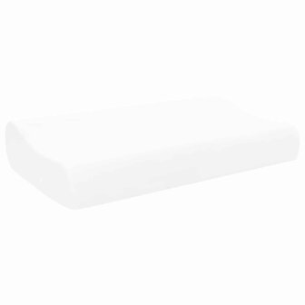 Slaapkussen Effen Wit 60 x 37 x 12,5 cm Traagschuim 3