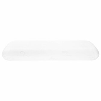 Slaapkussen Effen Wit 70 x 36 x 6,5 cm Traagschuim 4